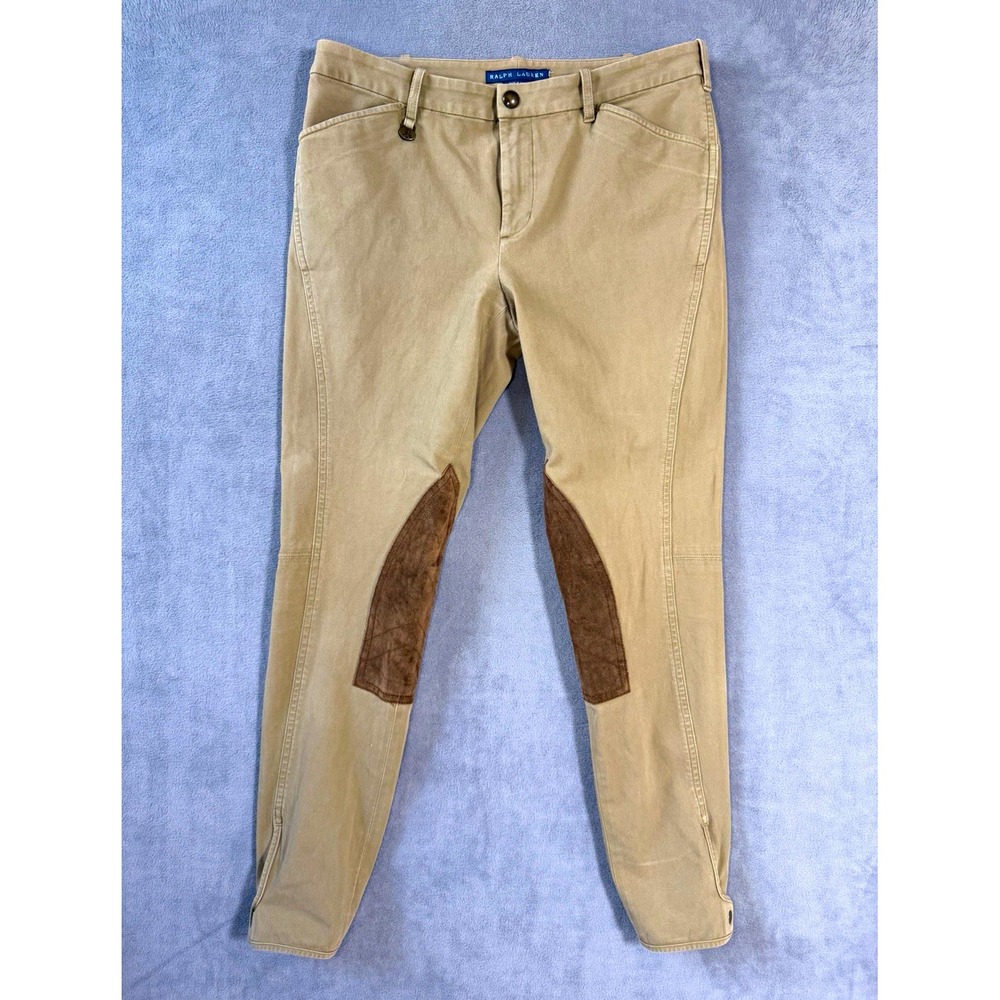 Ralph Lauren Women's Tan Brown Jodhpurs Equestrian Riding Pants Size 2/4